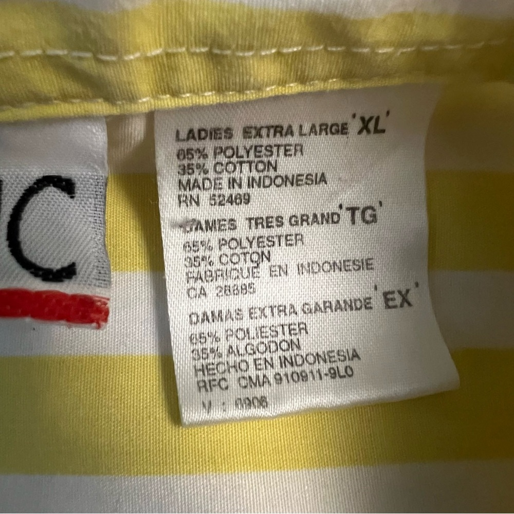 Simply Basic Sleeveless Button Down Collared Stri… - image 8